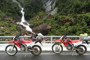 Crossing-The-Border-With-A-Motorbike-Between-Vietnam-And-Laos