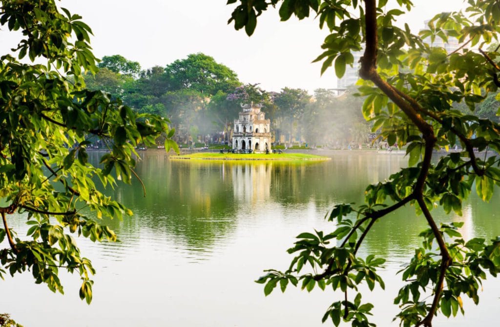 Hoan Kiem Lake in Hanoi