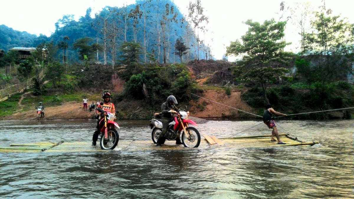 Muddy Luang Prabang Motorcycle Tour to Kuangsi and Nongkhiaw cum Homestay