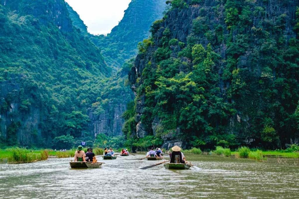 Tam Coc in Ninh Binh Hanoi Motorbike Tour to Trang An, Bai Dinh, Cuc Phuong, Mai Chau