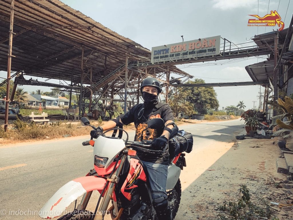 Saigon Motorcycle Tours passing Long An - My Tho to Ben Tre